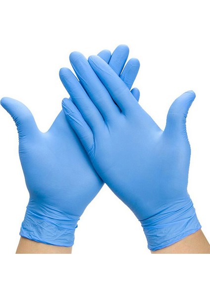 150G Mavi Eldiven Stili Xl Boyutu Siyah Eldivenler Tozsuz Lateks Mutfak Ev Temizliği Bahçe Saç Kesimi Makyaj Balık Tutma Bulaşık Yıkama Tek Kullanımlık Su Geçirmez (Yurt Dışından)
