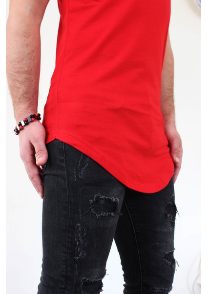 Erkek Long Fit Tişört - Long Tişört - Long Kesim Tişört - Oval Kesim Long Tişört - Uzun Kesim Erkek Tişört - Erkek Longline Tişört fiyatları