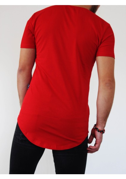 Erkek Long Fit Tişört - Long Tişört - Long Kesim Tişört - Oval Kesim Long Tişört - Uzun Kesim Erkek Tişört - Erkek Longline Tişört modelleri