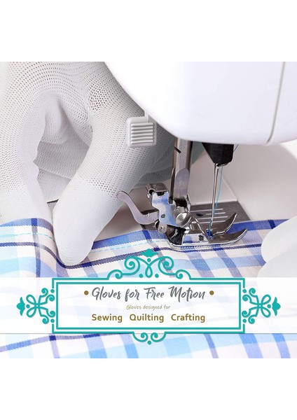 4 Adet M Tarzı Serbest Dikiş Eldiveni 2 Çift Serbest Dikiş Eldiveni - Beyaz Naylon Dikiş Eldiveni, Tutma Ucu ile Zanaat ve Quilter Için (Yurt Dışından) modelleri