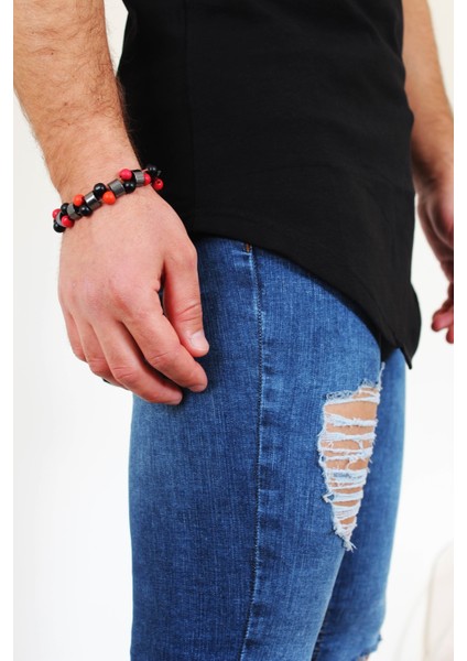 Erkek Long Fit Tişört - Long Tişört - Long Kesim Tişört - Oval Kesim Long Tişört - Uzun Kesim Erkek Tişört - Erkek Longline Tişört