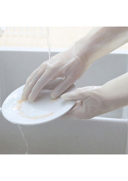 L Boyutu 1 Çift Bulaşık Yıkama Eldiveni Kokusuz Silikon Sünger Temiz Eldiven Ev Temizlik Ev Temizlik Aracı 1 Çift Pjop (Yurt Dışından) indirimleri