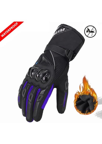 Wn 0-1 Mavi Eldiven Stili M Boyutu Kış Motosiklet Eldiveni Su Geçirmez Gant Moto Sıcak Erkek Tam Parmaklı Moto Eldiven Dokunmatik Ekranlı Guantes Motorcu Eldiveni (Yurt Dışından)