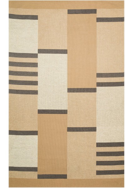 Eko Brooklyn Hasır Görünümlü Kaymaz Renkli Dokuma Modern Kilim BRK14