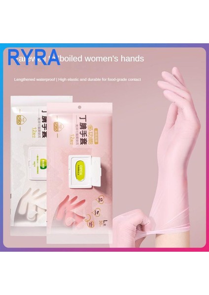 Beyaz 16)L 16 Adet Tarzı Toz Geçirmez Mutfak Bulaşık Yıkama Su Geçirmez Yüksek Elastikiyet Kauçuk Nitril Eldiven Yağ Dumanı Ev Eldiveni (Yurt Dışından) modelleri