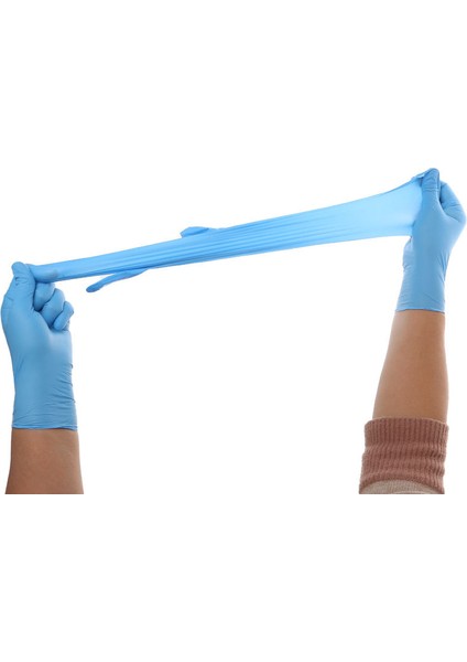 Mavi 20 Adet Tarzı M Boyutu Tek Kullanımlık Kauçuk Nitril Lateks Ev Işleri Mutfak Uzatılmış ve Kalın Temiz Eldivenler (Yurt Dışından) fırsatları