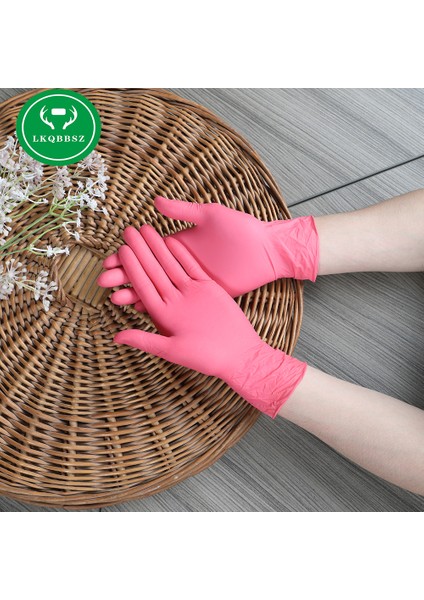 Mor-50 Adet Tarzı Xl Boyutu Nitril Eldiven Latex Temizlik Gıda Eldiveni Evrensel Ev Bahçe Temizlik Eldiveni Ev Temizliği Kauçuk (Yurt Dışından)
