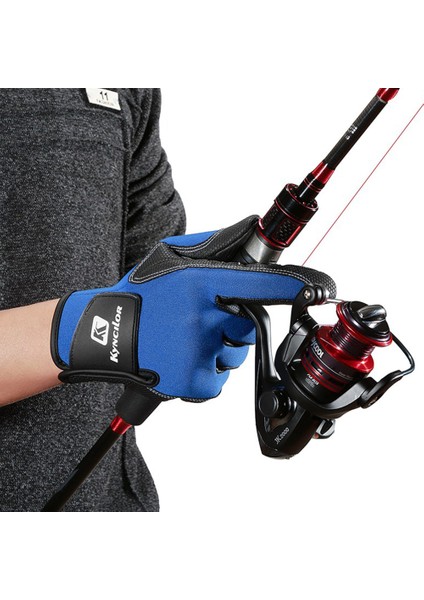 Mavi Stil L Boyutu Kış Çok Fonksiyonlu Sıcak Balıkçılık Eldivenleri 3 Parmaklı Açık Hava Termal Polar Kaymaz Dayanıklı Tam Parmak Balıkçılık Eldivenleri (Yurt Dışından) fırsatları
