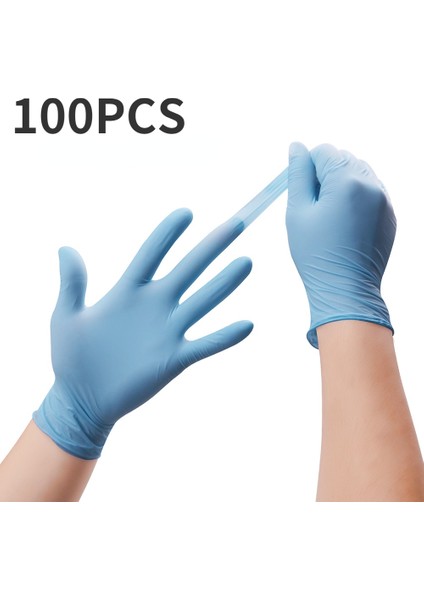150G Tarzı S Beden Mavi Vinil Tek Kullanımlık Temizlik Eldiveni Nitril Iş Kasap Eldiveni Dövme Aile Buluşması Mutfak Kullanımı Için (Yurt Dışından) fiyatları