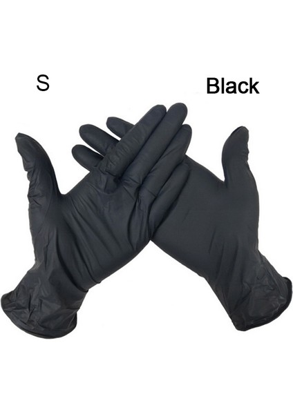 Siyah S Tarzı 30 Adet Pembe Kadın Erkek Eldivenler Evrensel Bahçe Mutfak Yıkama Iş Eldivenleri Lateks Kara Nitril Kauçuk Eldivenleri 100 Adet (Yurt Dışından)