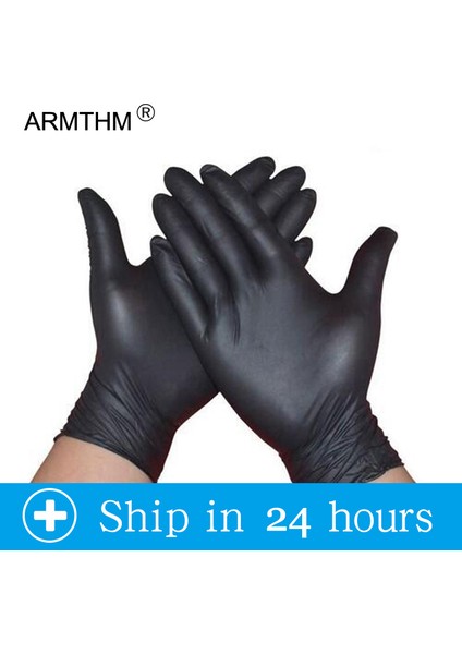 No.50 Tarzı L Boyutu Siyah Tek Kullanımlık Eldiven Lateks Bulaşıkyemekişkauçukbahçe Eldivenleri Ev Temizliği Için Evrensel (Yurt Dışından) fiyatları