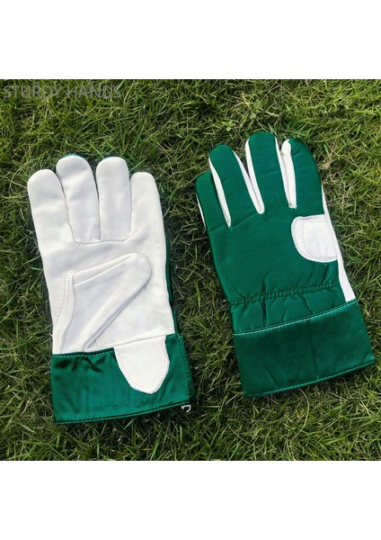 C Tarzı Çocuk Inek Derisi Koruyucu Eldiven Dayanıklı Su Geçirmez Bahçe Eldiveni Isırma Kesme Bahçe Dış Mekan Koruma Toz Geçirmez Eldivenler (Yurt Dışından) indirimleri