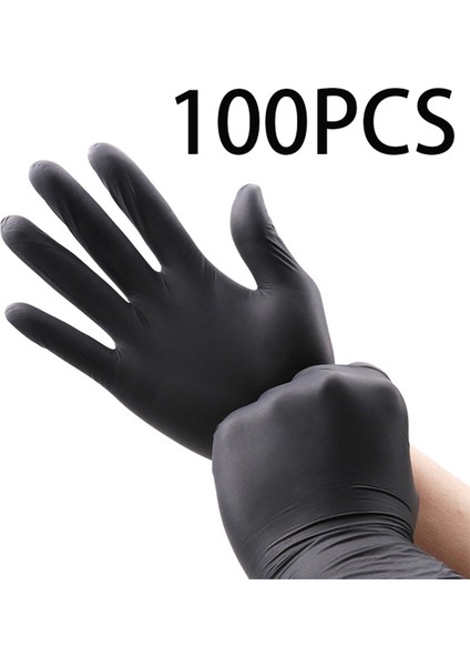 100 Pcs Tarzı S Beden 100 Paket Tek Kullanımlık Siyah Nitril Eldiven Ev Temizliği Iş Güvenliği Aletleri Bahçe Eldiven Mutfak Pişirme Araçları Dövme Eldiveni (Yurt Dışından) fırsatları