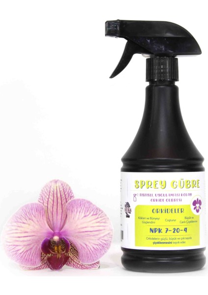 Orkideler Sprey Gübre - Hazır Kullanım Npk 7-20-4 (500 Ml)