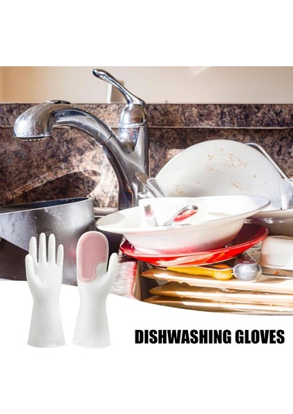 Mor Tarzı Bulaşık Temizleme Eldiveni Kaymaz Mutfak Eldiveni Bulaşık Yıkama Dayanıklı Sünger Eldiven Mutfak Banyo Ev Işleri Için (Yurt Dışından) fiyatları