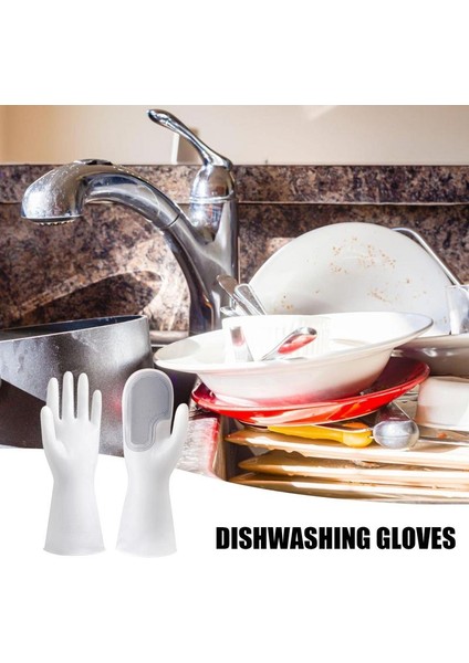 Mor Tarzı Bulaşık Temizleme Eldiveni Kaymaz Mutfak Eldiveni Bulaşık Yıkama Dayanıklı Sünger Eldiven Mutfak Banyo Ev Işleri Için (Yurt Dışından) indirimleri
