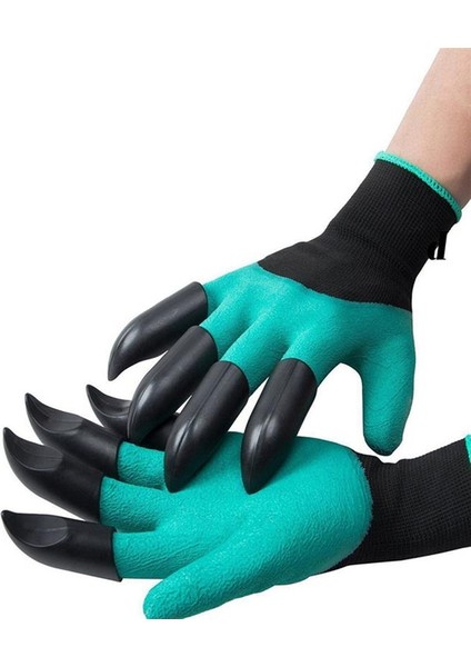 Pençe Stilinde Iki El Bahçe Eldiveni Tırnaklı Abs Plastik Bahçe Kauçuk Eldiven Bahçe Kazma Dikim Dayanıklı Su Geçirmez Iş Eldiveni Açık Hava (Yurt Dışından) modelleri