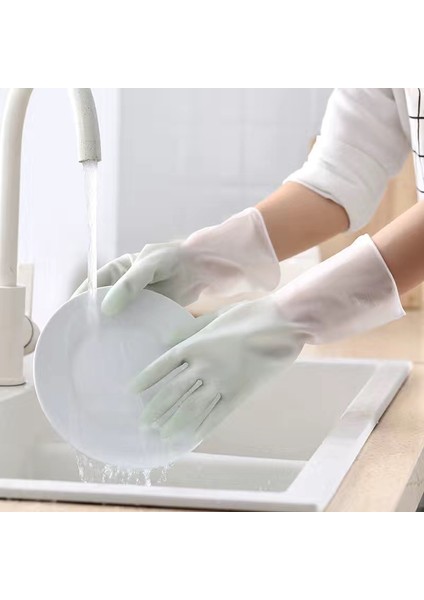 Yeşil Tarzı M Boyutu 1 Çift Silikon Temizlik Eldiveni Bulaşık Yıkama Temizlik Eldiveni Sünger Bulaşık Yıkama Eldiveni Temizlik Araçları (Yurt Dışından) modelleri