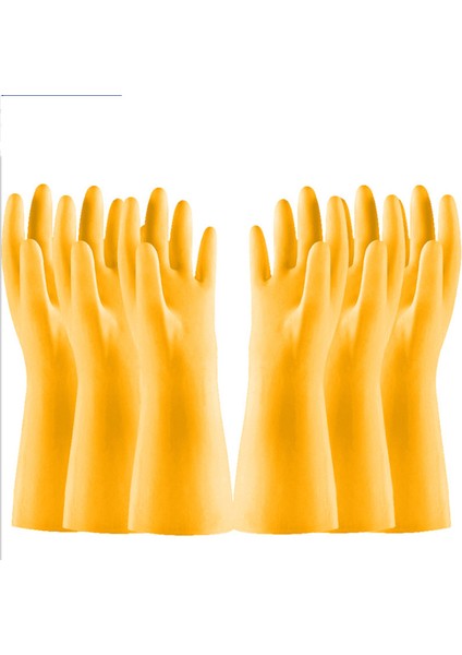 Sarı Stil E 38CM Kauçuk Lateks Eldiven Çamaşır Yıkama Iş Güvenliği Eldiveni Mutfak Aksesuarları Bulaşık Yıkama Su Geçirmez Eldiven Temizlik Aracı (Yurt Dışından)