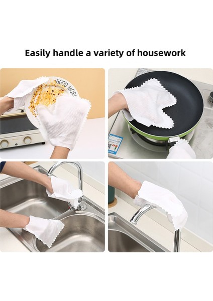 10 Adet Tarzı Pcs Tembel Temizlik Bez Eldiven Ev Toz Alma Tek Kullanımlık Olmayan Dokunmamış Kumaş Temizlik Araçları Islak ve Kuru Çift Kullanımlı Bez (Yurt Dışından) indirimleri