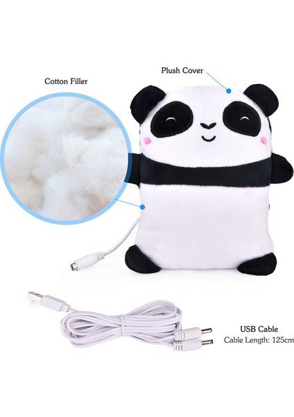 Bir Stil Sevimli Panda Tost Şekilli USB Isıtıcı Eldiven Karikatür Parmaksız El Isıtıcıları Kış Eldiven Yeni Yıl Hediyesi (Yurt Dışından) fiyatları