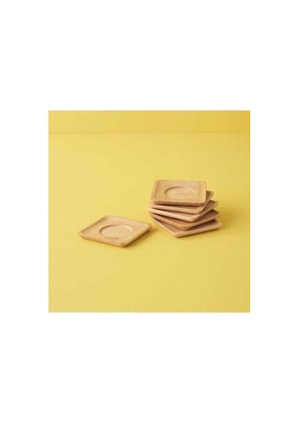 Bambu Lüx 6 Adet Kare Çay Tabağı 10,5cm fiyatları
