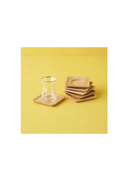 Bambu Lüx 6 Adet Kare Çay Tabağı 10,5cm modelleri