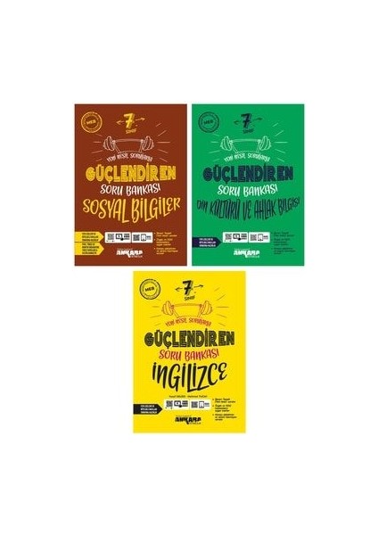 7. Sınıf Sosyal Bilgiler Ingilizce Din Kültürü Güçlendiren Soru Bankası Seti