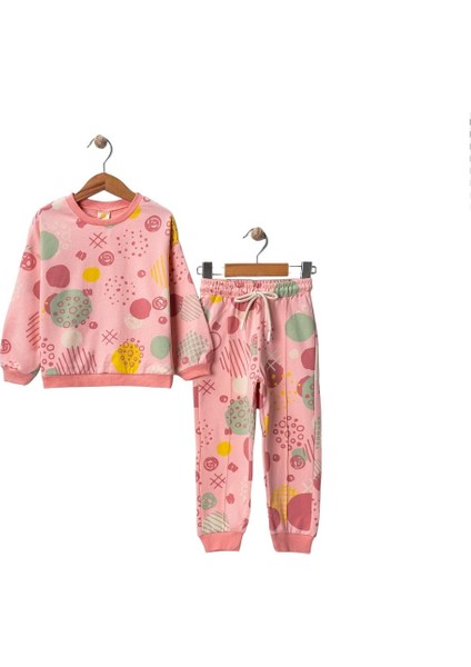 Kız Çocuk Alt-Üst Ikili Pembe Renkli Takım Kız Çocuk Eşofman Takım Kız Çocuk Pijama Takımları fırsatları