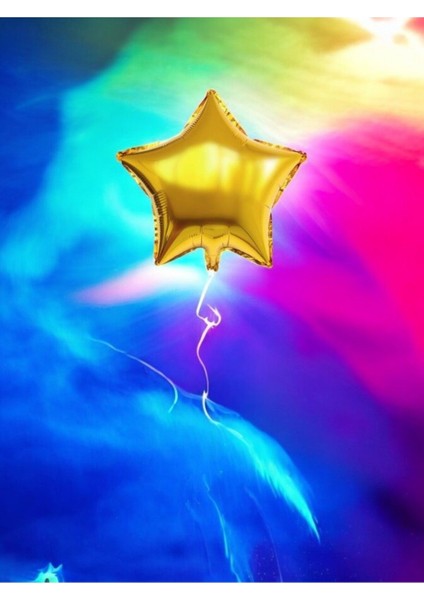 Gold Yıldız Folyo Balon - Doğum Günü Parti ve Eğlenceli Etkinlikler Için