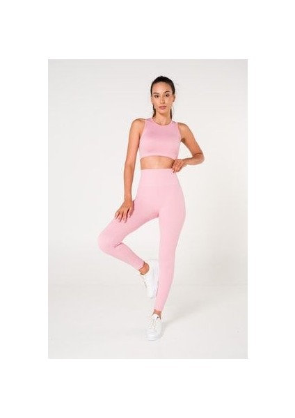 Kadın Pembe Crop Top
