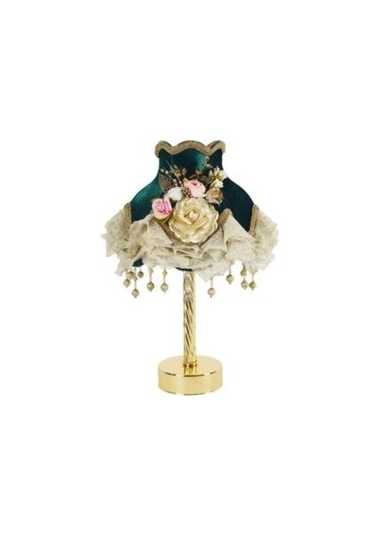 Abajur silinebilir kumas paslanmaz ayak küpürlü çok şık zarif themisses marka el yapımı abajur