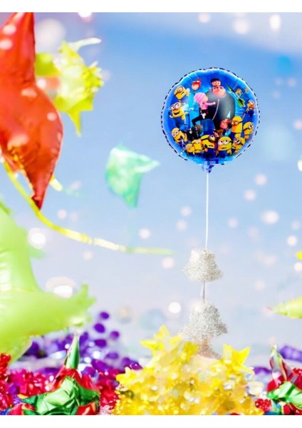 Minionlar Tasarımlı Folyo Balon - Doğum Günü Parti ve Eğlenceli Etkinlikler Için