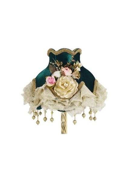 Abajur silinebilir kumas paslanmaz ayak küpürlü çok şık zarif themisses marka el yapımı abajur modelleri