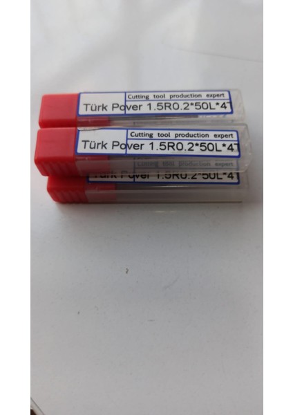 Cnc Makine Freze 1.5R0.2X50LX4T Karbür Uç Frezesi Kesici Alaşım Kaplama D1.5R0.2XD4X50X4F Tungsten Çelik End Mill Kesme Aleti Cnc Makine Freze