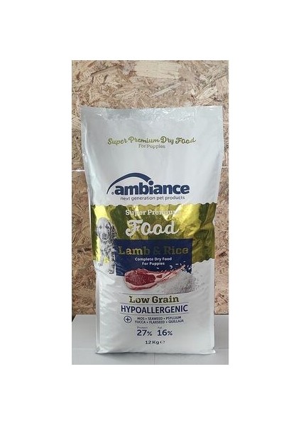 Ambience Kuzu Etli Yavru Köpek Maması 12 kg