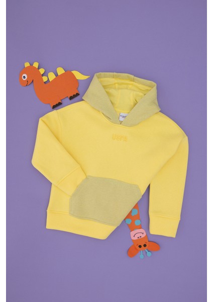 Kız Çocuk Sarı Sweatshirt 50290706-VR044