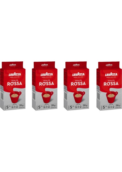 Qualıta Rossa Filtre Kahve 4 Adet 250 gr ( 1000 gr)