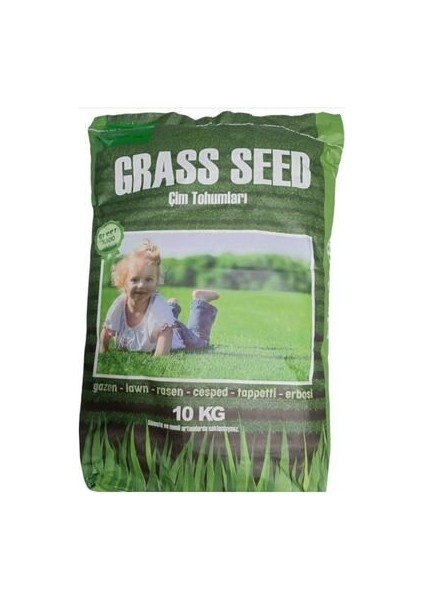 Çim Tohumu 10 kg - 6'lı Karışım Grass Seed