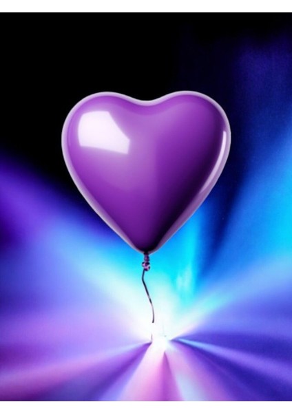 Mor Kalp Folyo Balon - Doğum Günü Parti ve Eğlenceli Etkinlikler Için