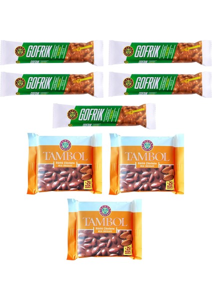 Gofrik 33 gr 5 Adet + Tambol Bademli 77 gr 3 Adet