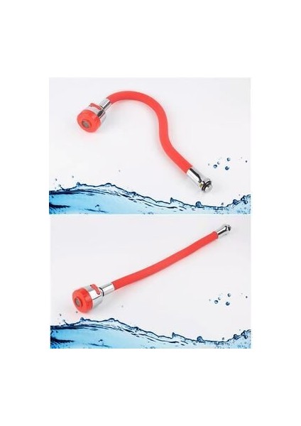 Oynar Başlıklı Tasarruflu Silikon Musluk Başlığı Kubar Çift Fonksiyonlu Kırmızı modelleri