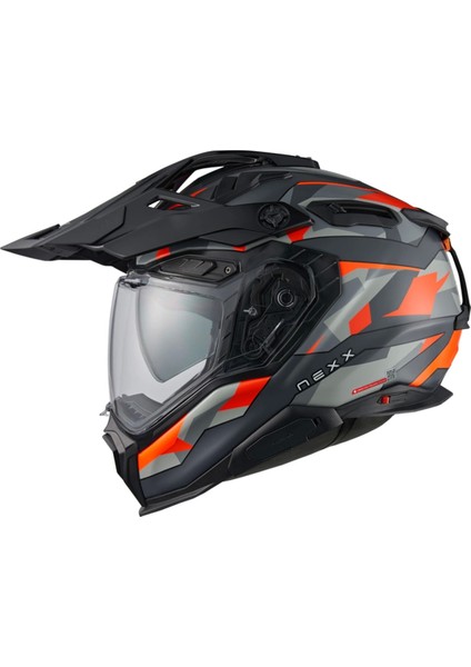 X.wed 3 Traılmanıa Mat Gri-Tutuncu Kask