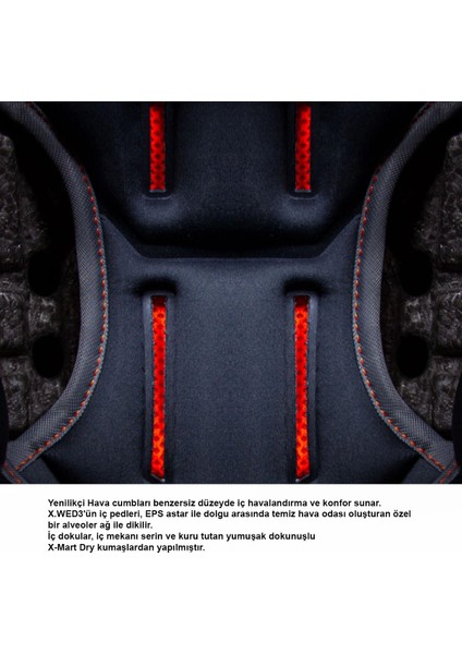 X.wed 3 Traılmanıa Mat Gri-Tutuncu Kask