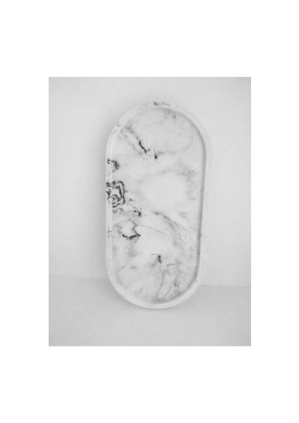 Mermer Desen Mega Boy Beton Sunumluk, Organizer, Saksı Altlığı Takı Tabagı, Altlık.