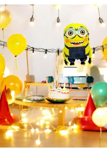 Minion Tasarımlı Folyo Balon - Doğum Günü Parti ve Eğlenceli Etkinlikler Için