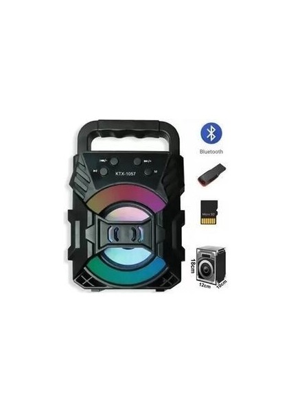 1057 Fm Radyolu Mini Taşınabilir Müzik Çalar Kutusu Bluetooth'lu Ses Bombası fırsatları