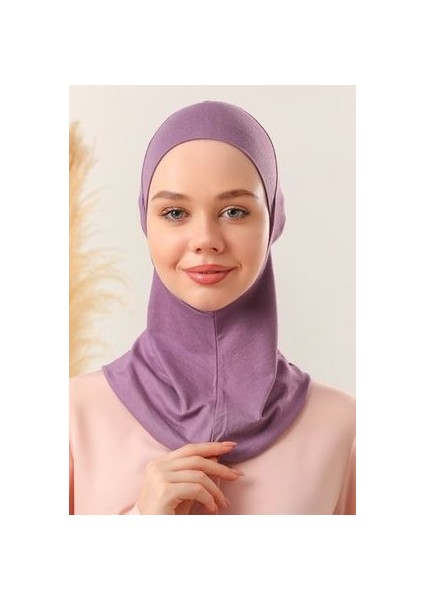 Kadın Tesettür Boyunluklu Hijab Spor Bone Mor fiyatları