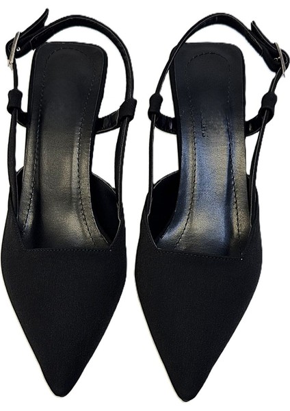 Kadeh Topuklu Arka Açık Düz Saten Bayan Abiye Ayakkabı fiyatları