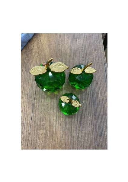 3'lü Cam Elma Obje fiyatları